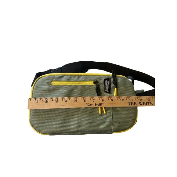 💖Coleman Green & Yellow Crossbody Bag With Adjustable Strap - Picture 5 of 7